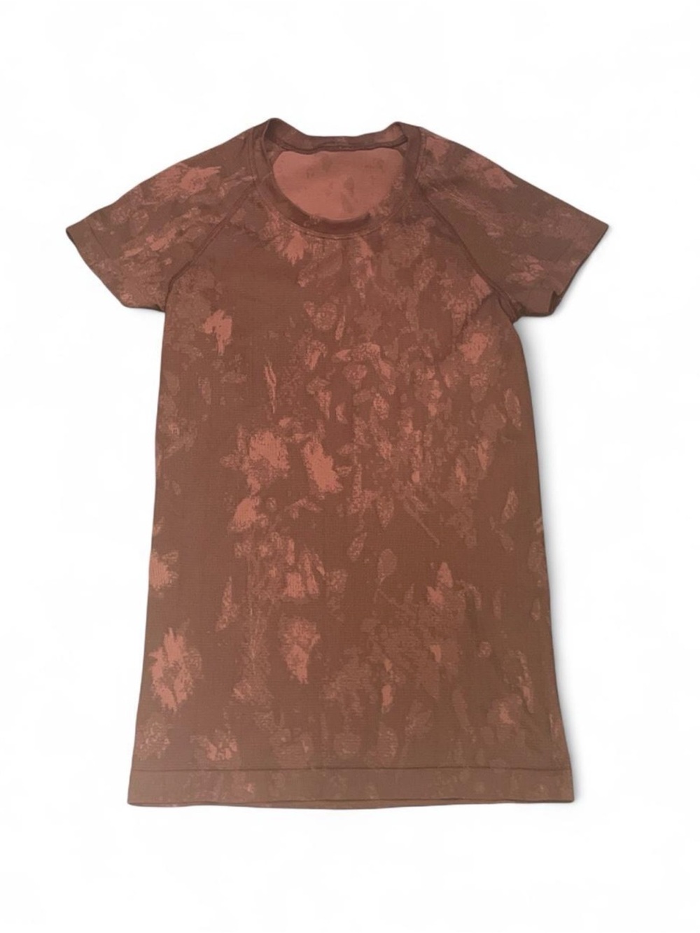 Lululemon Swifty Tech Short Sleeve Active Tee Camo Brier Rose Shadow Bloom Sz XS